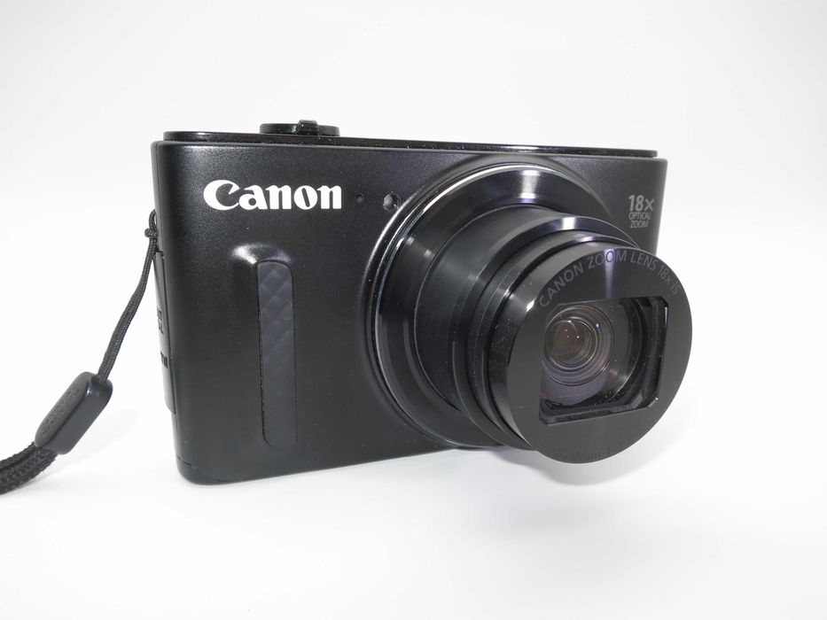 Canon PowerShot SX610 черен ултра компактен цифров фотоапарат, дигитална камера, 18х оптичен зум, Wi-Fi, NFC, Full-HD видео, като НОВ - работи отлично