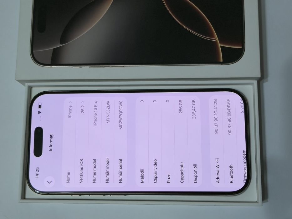Vand/schimb iPhone 16 Pro 256gb