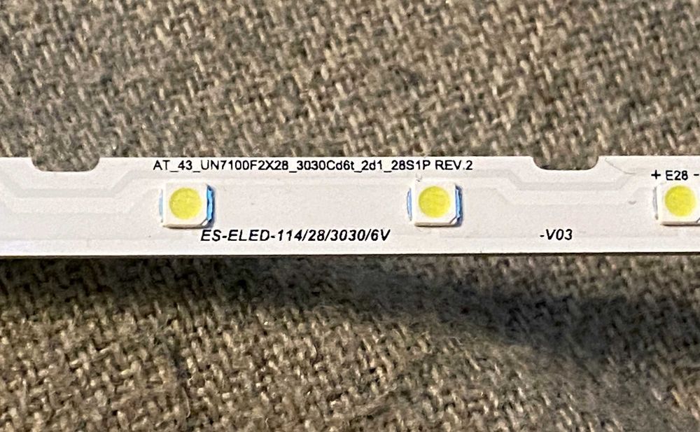 Benzi LED backlight originale LG 43UN7100 43" – cod ES-ELED-114/28