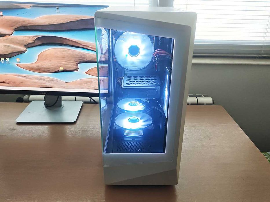 Геймърски компютър, 3060Ti, Intel 12100, 1tb hdd, 500gb nvme, 16gb Ram