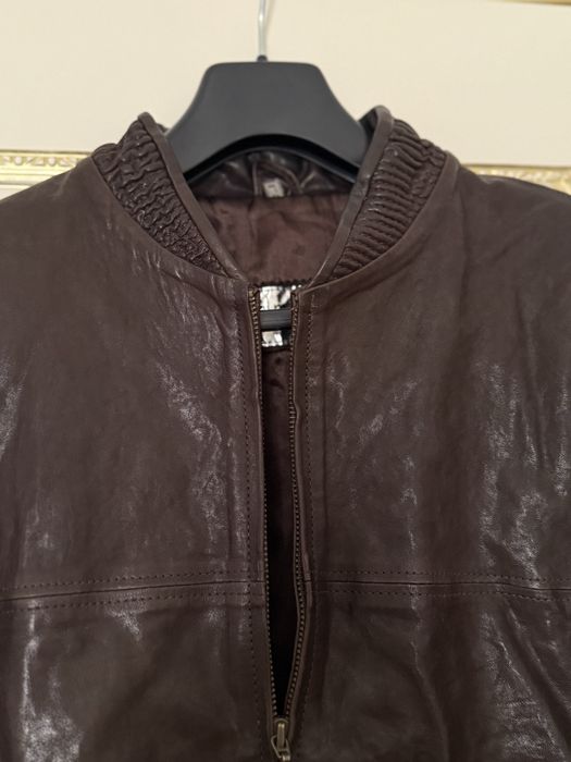 Куртка кожаная мужская разм XL (50-52)