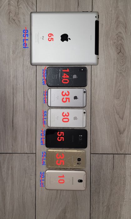 Telefoane pentru piese/ Samsung, iPhone, iPad [PREȚ MODIFICAT!]