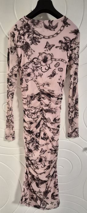 Рокля  "PINKO" в розово и черно