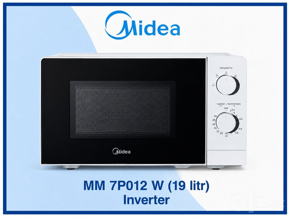 MIDEA mikroto'lqinli pechlari 3 yil Servis Kafolat