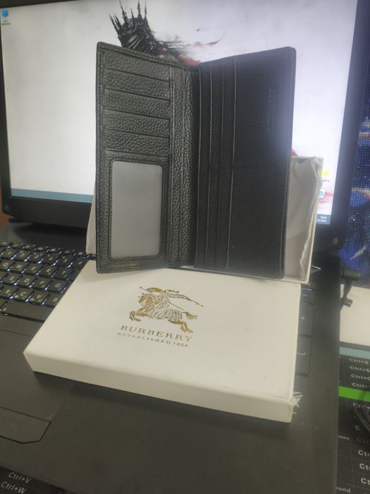 Портмоне Burberry, кожа, оригинал