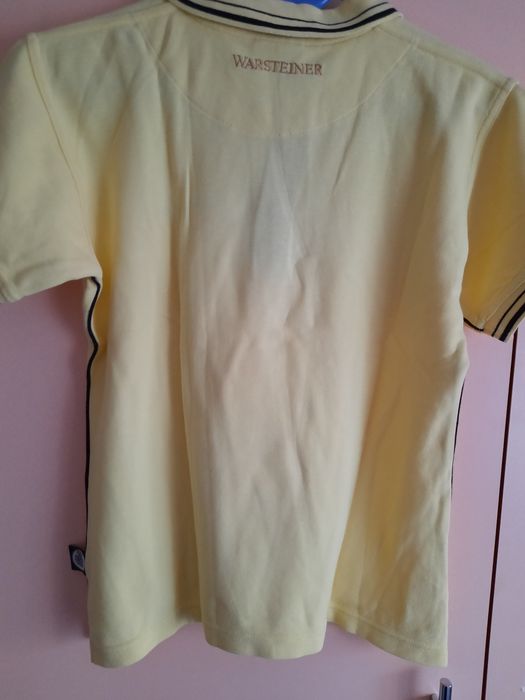 Tricou damă/polo,galben-pai WARSTTEINER,mărime M-L, nou