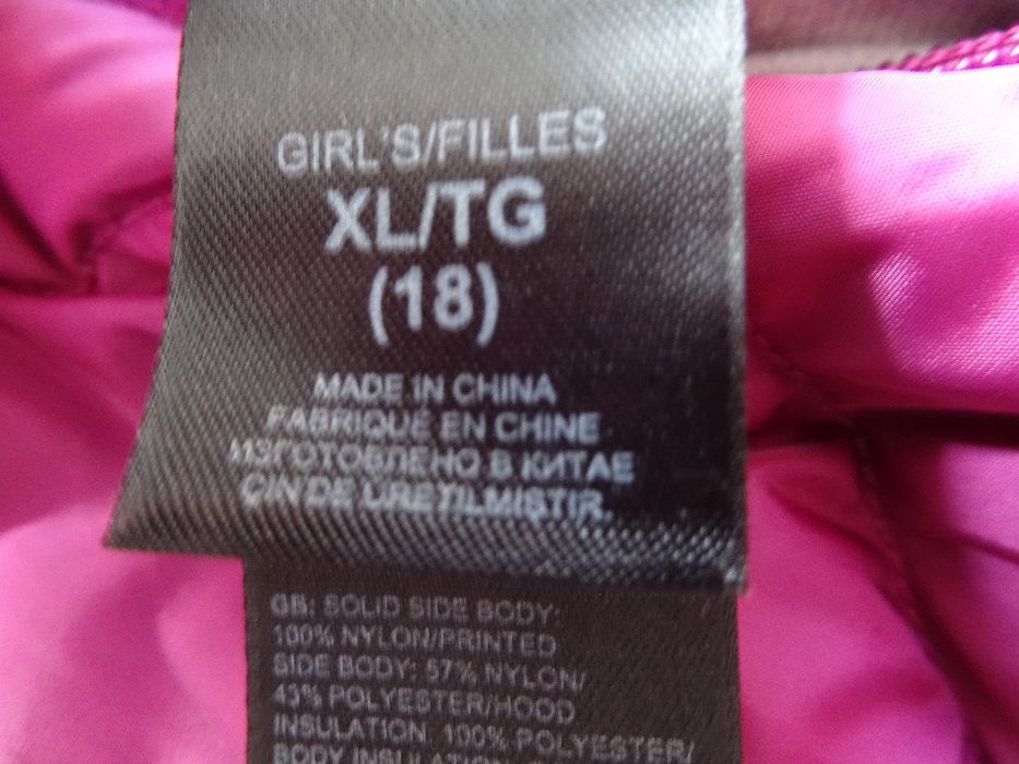 the north face XL детско пухено двулицево