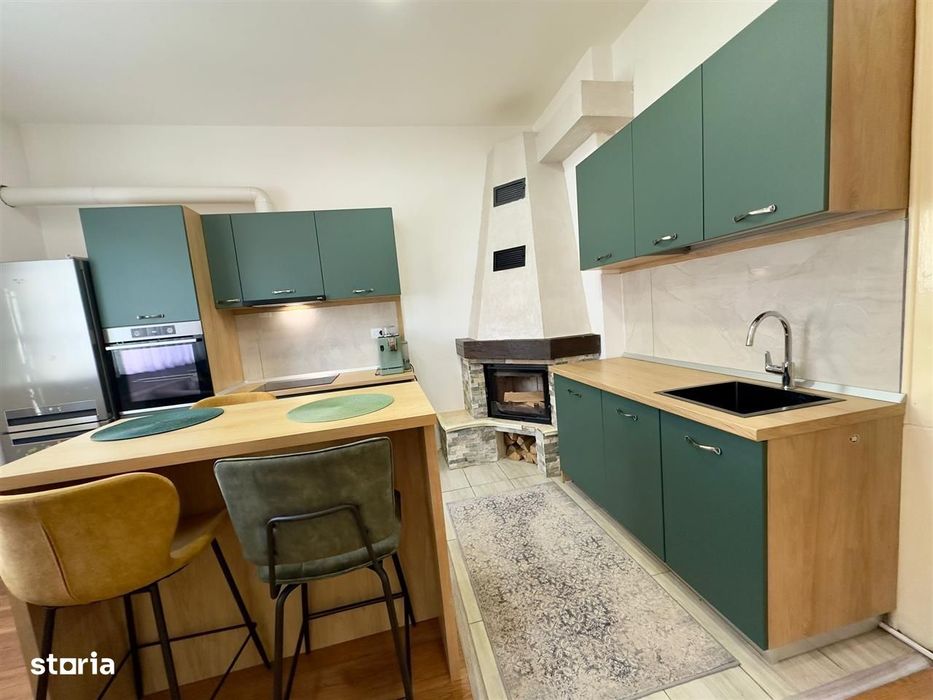 Apartament la casă – 76 mp + terasă + curte + pod mansardabil