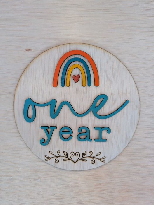 Set plăcuțe „Baby Milestones" din lemn