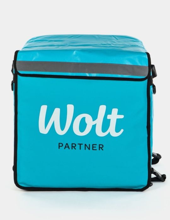 Термосумка Wolt для мопеда 80 л бирюзовый