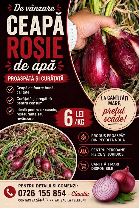 Vand ceapa rosie de apa