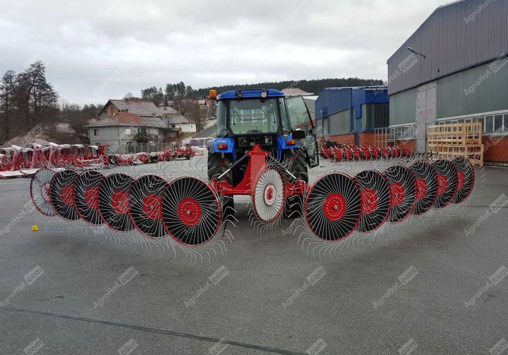 Wheel Rake - „Sun” duplex (5-8 m), 9-13 roți / FPM-DSS