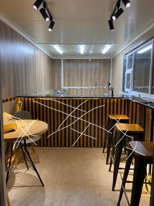 Обмен бар Контейнер Будка Киоска Фастфуд