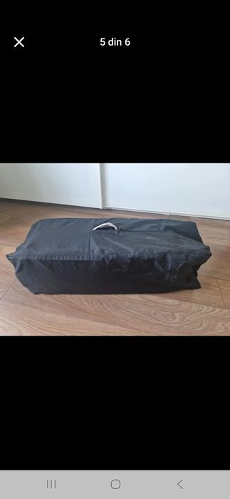 Patut pliabil cu 2 niveluri Allura, 120x60 cm, Ember, Joie