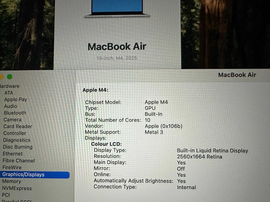 Apple Macbook AIR A3240 - M4 24GB / 512 GB 13 инча 2025 г MDM !!