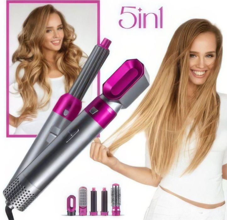 Set Coafat Parul Air Wrap Dryson 5 Accesorii 1000W Rezultate De Salon