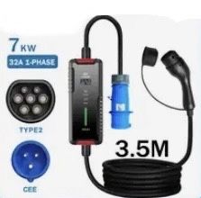 Зарядна станция за електромобил 7,4 Кw монофазно.