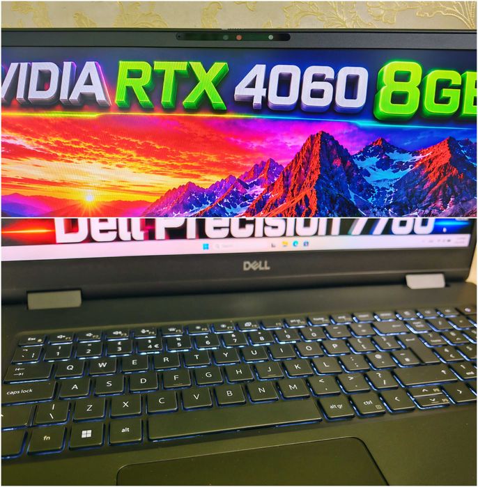 Dell Precision 7780/Intel Core i7-13850HX/NVidia RTX Ada 2000 8GB/16GB RAM/512GB NVME SSD/17.3 IPS FHD 500nit 100%DCI-P3 КАТО НОВ ГАРАНЦИЯ WorkStation