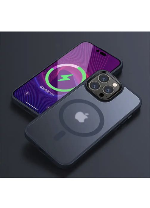 Husa Magsafe Silicon Plexi Mat Iphone 12/13/14/15/16 PRO MAX PLUS