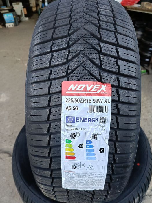 НОВИ ВСЕСЕЗОННИ -18цола-225/50-1бр.-79€-"NOVEX"-с монтаж и баланс