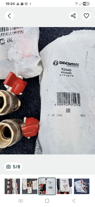 Robineti instalatii Giacomini si Bianchi