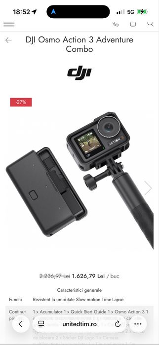 dji osmo 3 action adventure combo