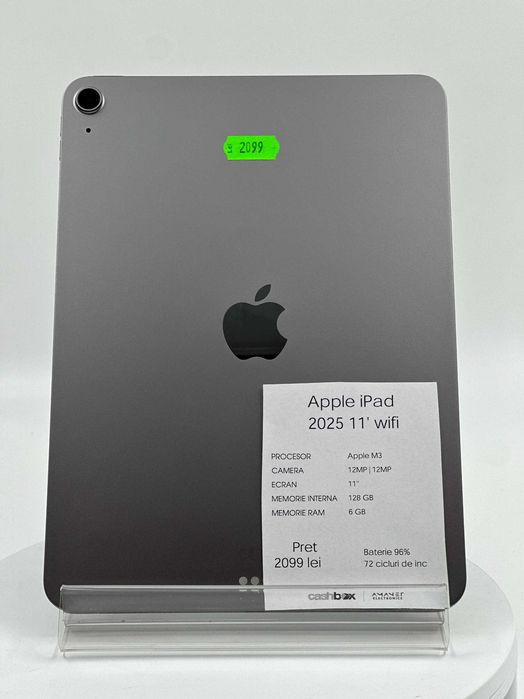 Ipad Air 11 M3 WIFI 128GB Baterie 96% 72de incarcari Garantie 24 Luni CashBox