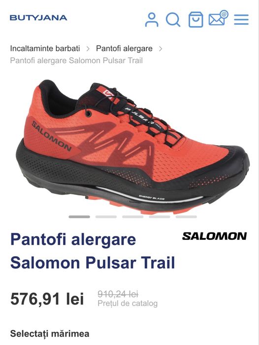 Pantofi sport Salomon Pulsar Trail rosu 44