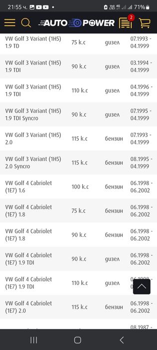 Водна помпа за wv golf  vento jeta transporter passat  caddy