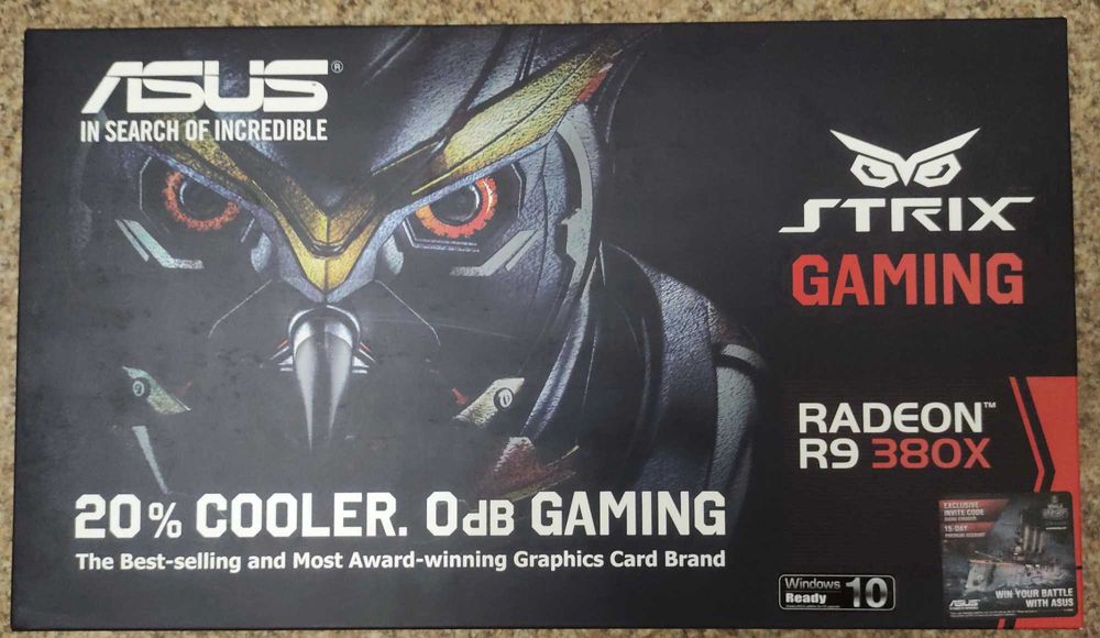 ASUS R9 380X STRIX 4Gb OC б/у в отличном состоянии