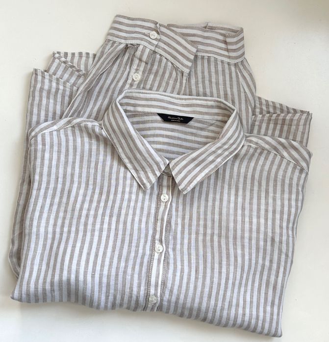 Нежна ленена риза Massimo Dutti