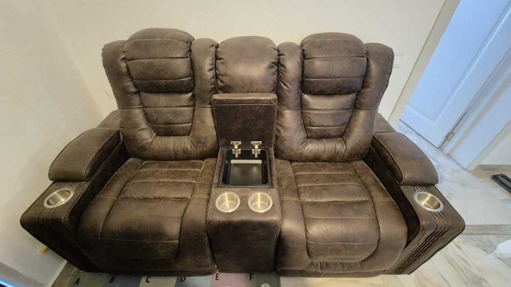 canapele din piele import SUA