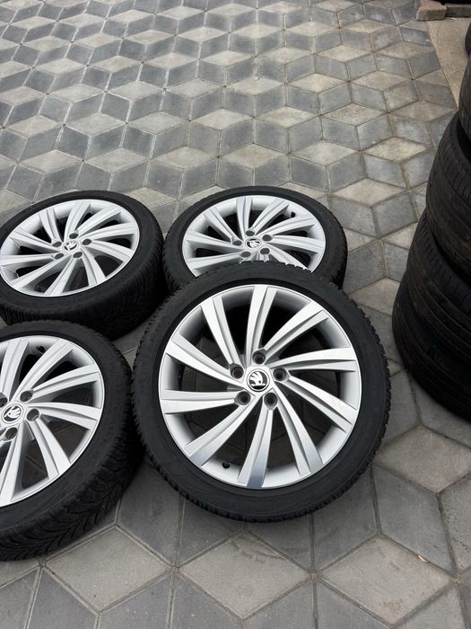 Jante Orig”Skoda R18(5x112)”Octavia 4/3/2/Superb/Yeti/Karoq/Vw/Seat/Vw~Model Perseus~