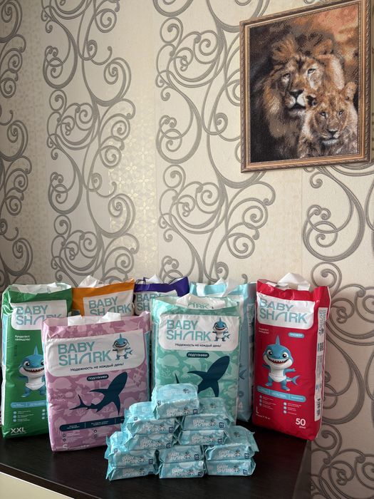 Подгузники-трусики ВАВY SHARK