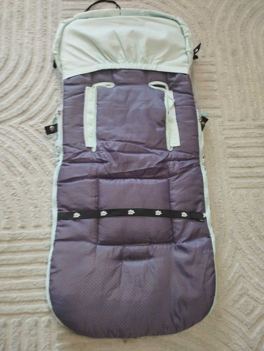 Зимен чувал за количка Interbaby - Животни, 45 х 105 cm, зелен