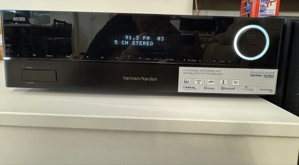 Receiver Harman Kardon AVR 161, 5.1 canale, 425W RMS, Negru