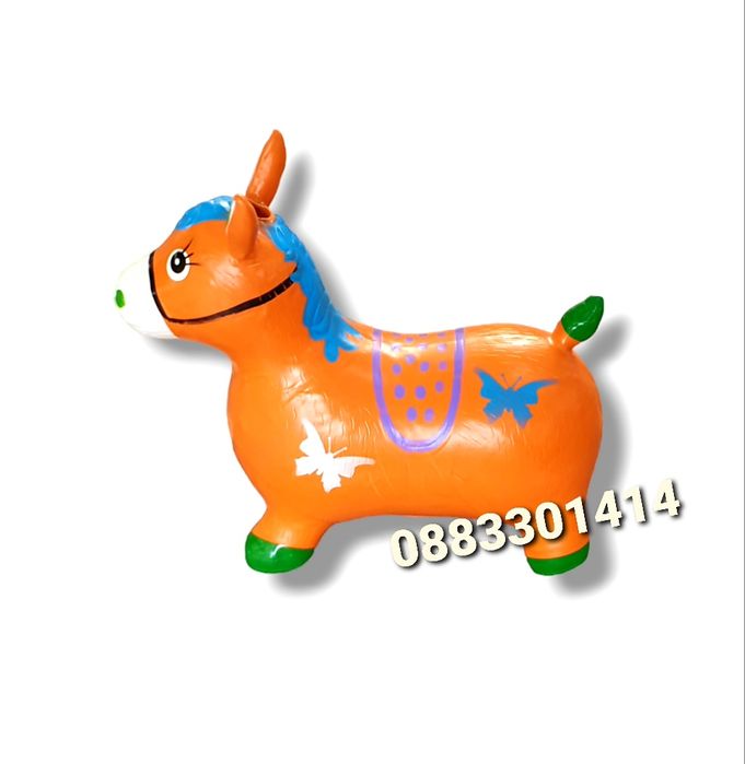 Конче за скачане Музикално магаре за скачане със звук и светлини