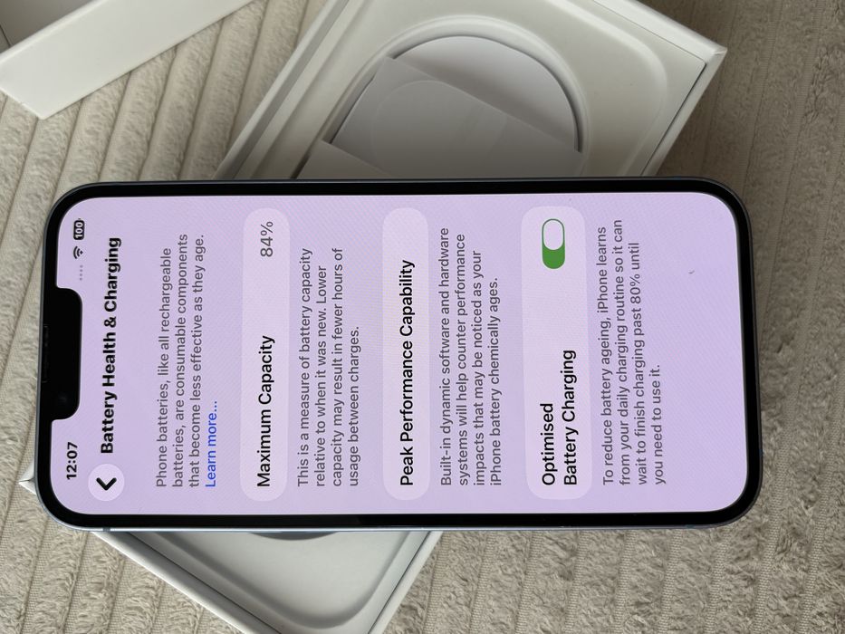 iPhone 14, 256GB, син – отлично състояние