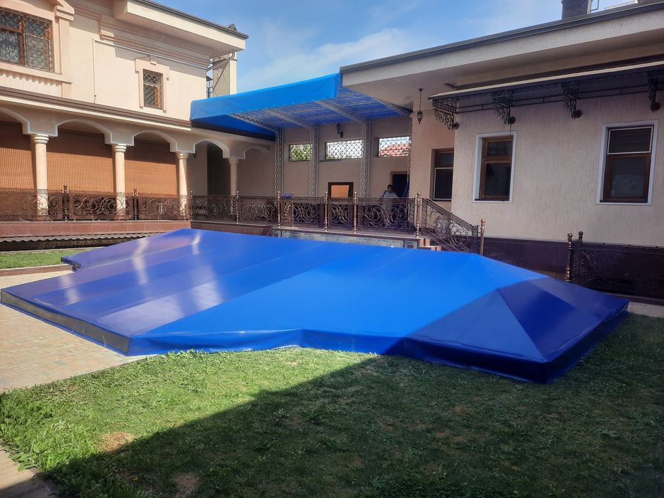 бассен банер баннер тент bassen baner banner tent установка киламиз