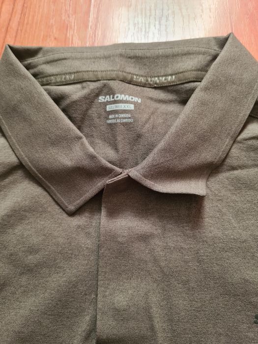 Tricou bărbați Salomon Trackline Polo, mărimea XXL