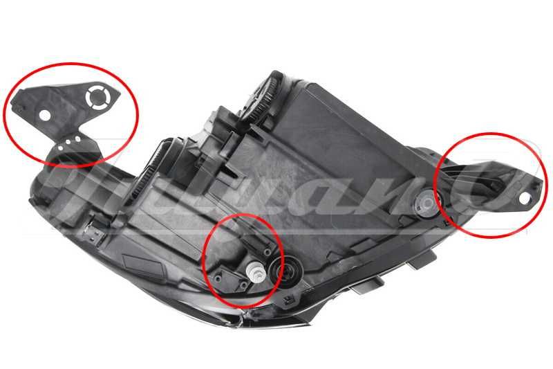 Щипки (водачи, крепежи) за закрепване на фар за OPEL CORSA F
