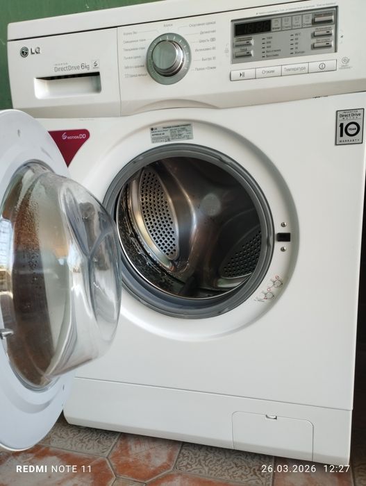 LG автомат 6кг кир ювиш машинаси сотилади