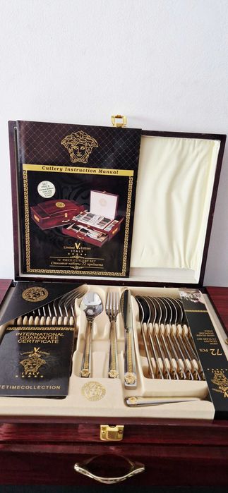 Прибори за хранене с позлата - Versace Limited Edition - 72 части