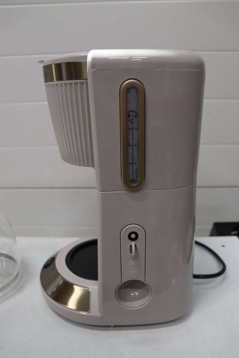Шварц кафемашина Russell Hobbs, Brontë Stone, 1.25л, 1100W, технология WhirlTech, поддържане на топлината, стъклена кана, лек ДЕФЕКТ
