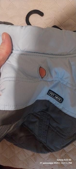 Дрешки за мъжко куче.