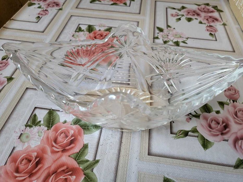 Ваза хрустальная ладья