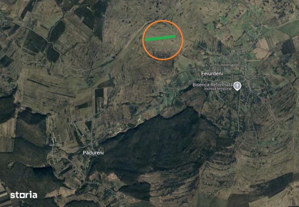 Teren extravilan in Feiurdeni, 17400 mp, expunere sudica
