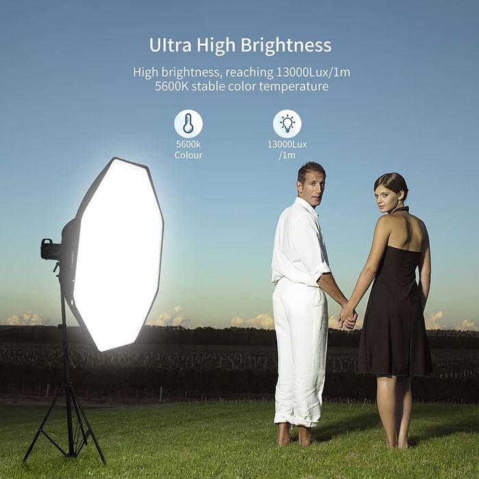 ПРО. Диодно осветление. 150в. Видео. фото. Подкаст. Продукти. софтбокс