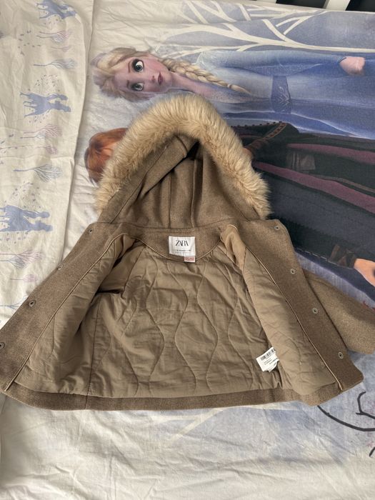 Cojocel Zara fetita, marimea 92, gluga cu blanita
