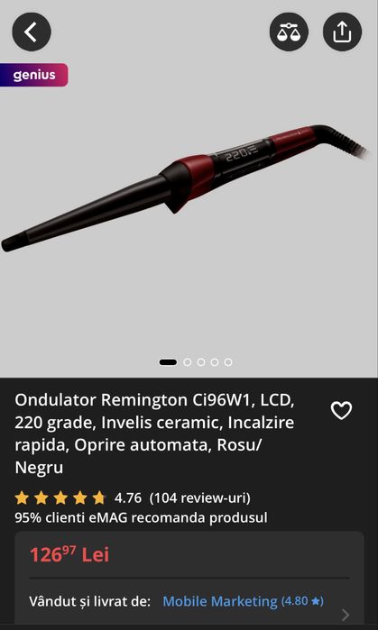 Ondulator Remington Silk ca NOU